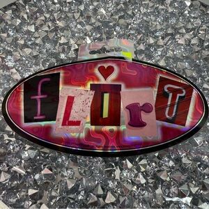 Urban vocab sticker flirt 2005 Pink Holographic Home Art Sticker